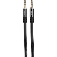 Audtek 3 ft. Premium Slim 3.5mm Stereo Male to Male Dual Shielded Audio Cable 24 AWG BC